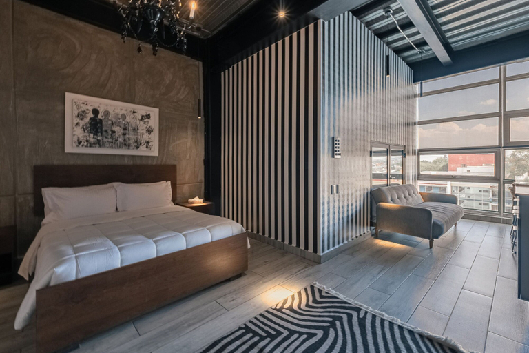 Room 2, The Striped Loft Modern Elegance in a Centric Location, Mexico City