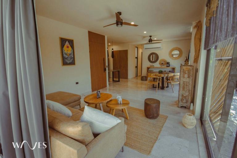 Room 2, Modern 2BR Oasis With Pool Views at Chaan Ha, Cozumel