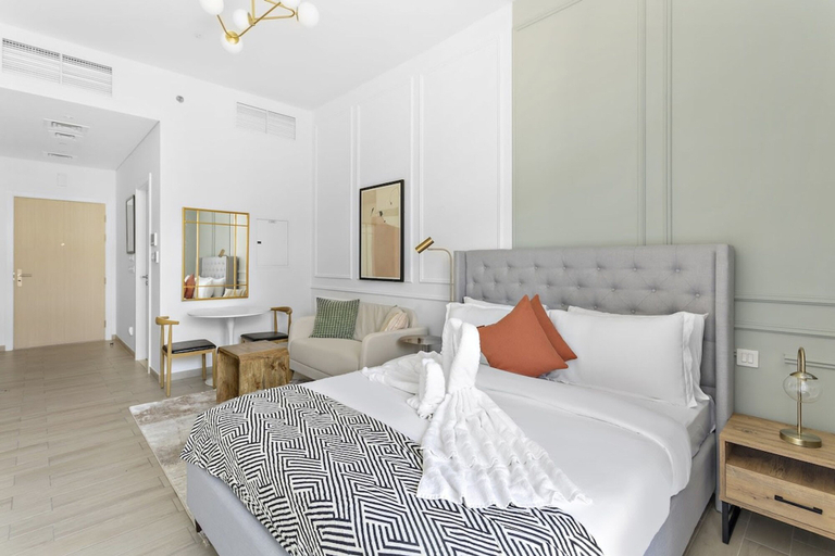 Bedroom 4, Silkhaus New Modern Studio in JVC Gym and Pool, Dubai
