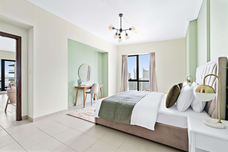 Bedroom 3, Silkhaus High Floor With Big Balcony Downtown, Dubai
