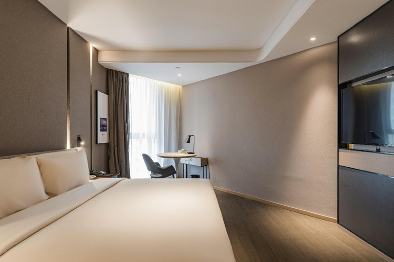 Bedroom 2, Atour Hotel Ningbo Yinzhou Impression City, Ningbo
