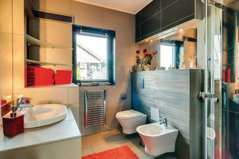 Bathroom, Comfortable holiday home on Lake Jamno, Podamirowo, Koszalin