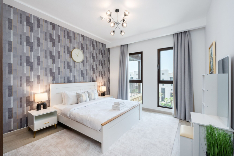 Room 3, Modern 4BR w Full Burj Al Arab View Pvt Rooftop, Dubai
