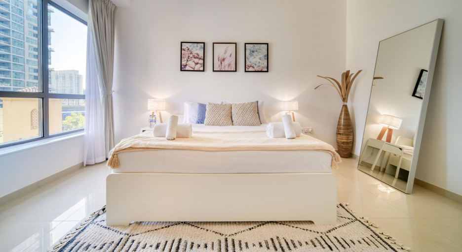 Bedroom 3, JBR Gem Spacious 1BR Apt With Balcony, Dubai