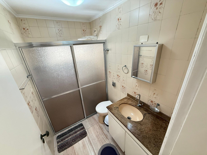 Bathroom 4, Pé na Areia Praia do Canto do Forte IV, São Vicente