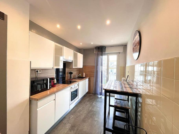Kitchen 5, Large flat terrace Sea view, Promenade des Anglais, Alpes-Maritimes