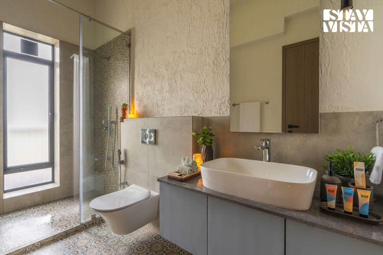 Bathroom 3, StayVista at Sage Villa - Pool, Lawn & WiFi, Raigarh