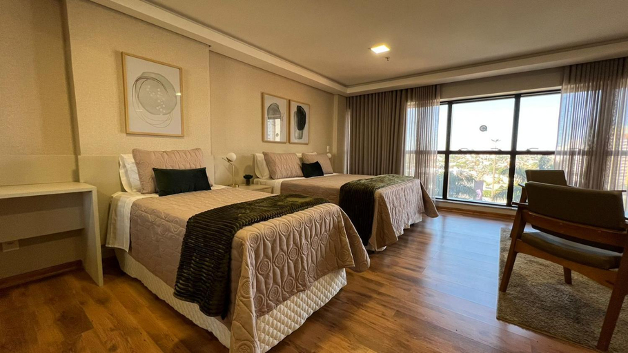 Bedroom 2, Hotel Flat Afonso Pena, Campo Grande