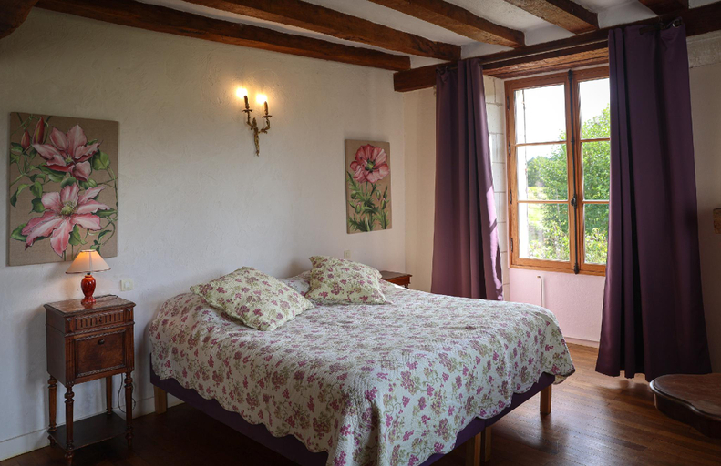 Bedroom 2, Chateau monastere de la Corroirie, Indre-et-Loire