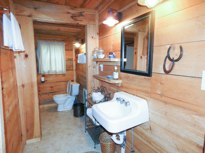 Bathroom 3, The Cabins at Seven Foxes, Transylvania