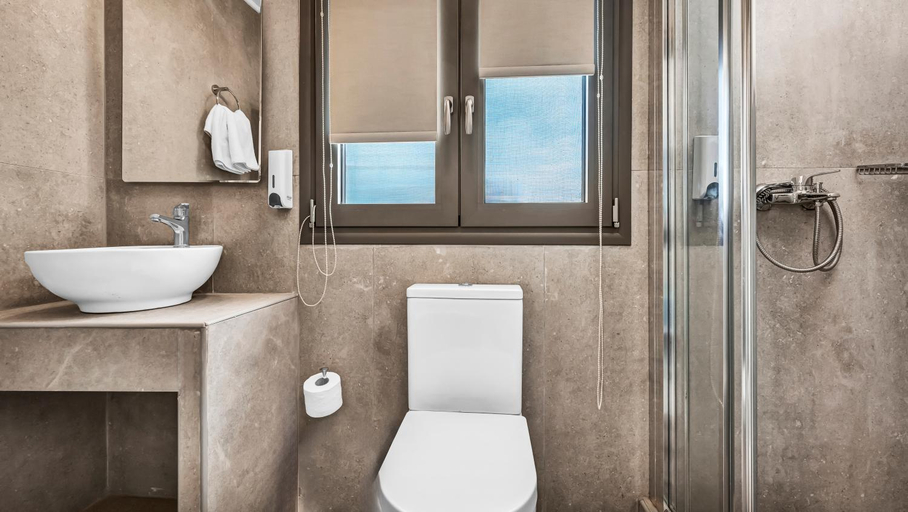 Bathroom 5, Almare Beach Hotel, Crete