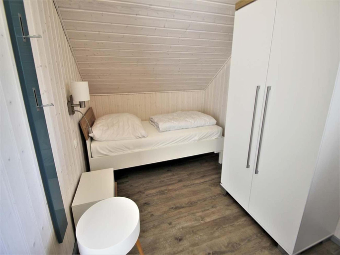 Bedroom 2, Ferienhaus im skandinavischen Stil, Mecklenburgische Seenplatte