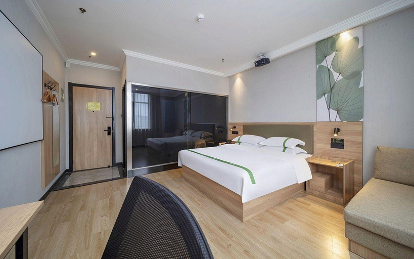Bedroom 2, GreenTree Inn Anhui Hefei Economic Development Zone Penglai Road Express Hotel, Hefei