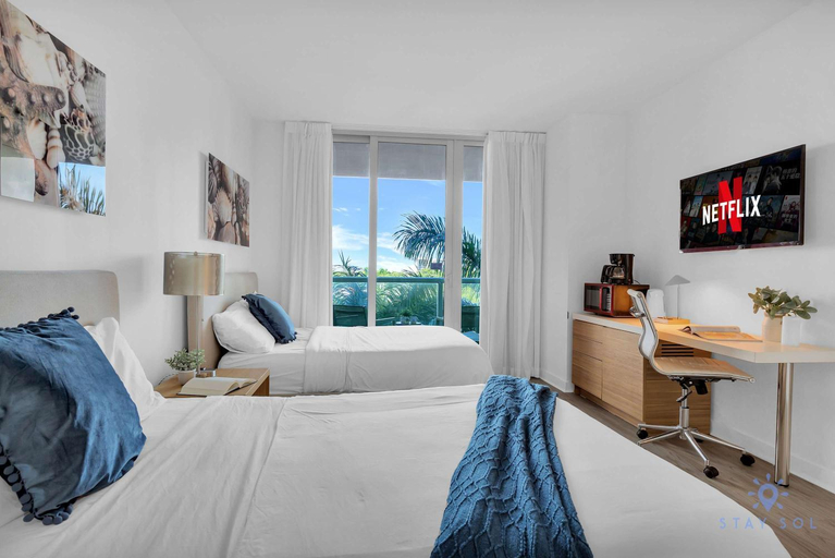 Bedroom 3, Spectacular Studio Amazing Amenities Bay View, Broward