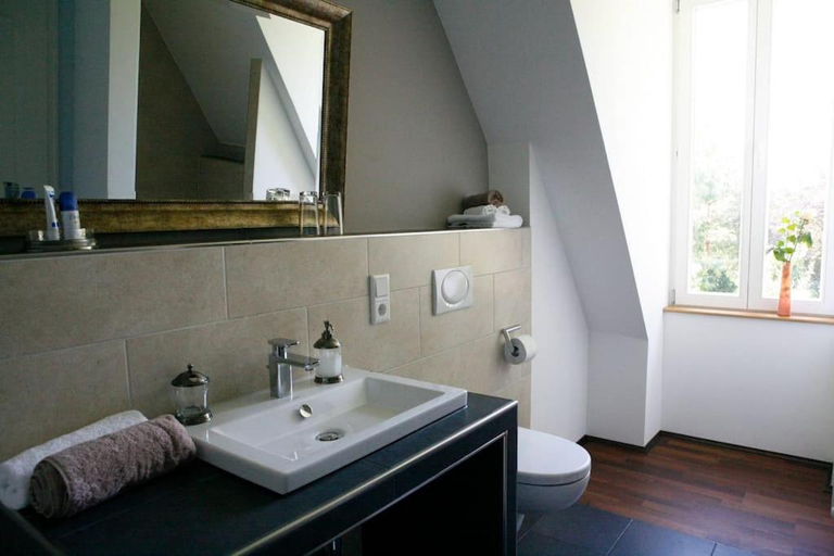 Bathroom 3, Haus Keppelborg: ZI Rosina mit Burggartenblick, Borken