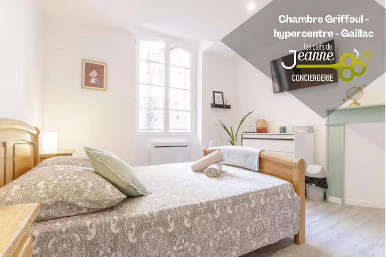 Bedroom, Suite Griffoul - Hypercentre de Gaillac, Tarn