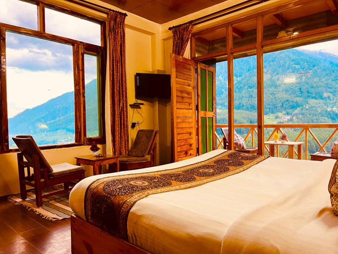 Bedroom 2, Kartik mountain View Cottage - A Hidden Gem - Best Selling Property in Manali, Kullu