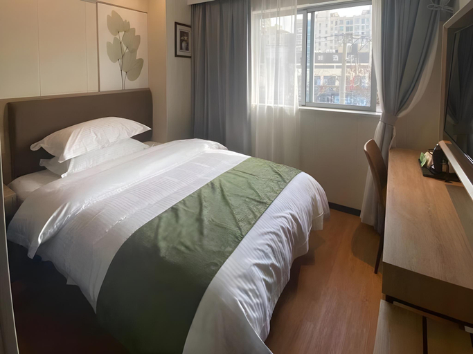Bedroom 2, GreenTree Inn Express Shanghai Minhang District Jindu Road, Shanghai