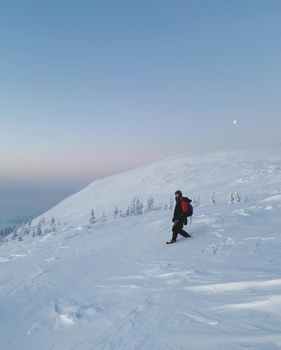 Snowshoeing, Riekko Lodge, Lapland