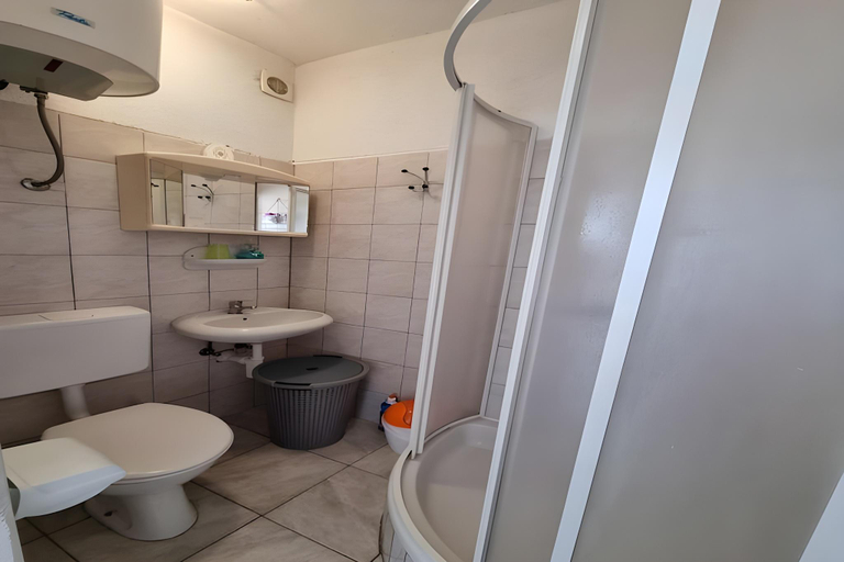 Bathroom 3, bedroom apartment with terrace, Biograd na Moru
