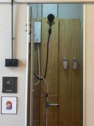 Bathroom 4, Lay Low AC Hostel Nr. Airport, Ubon Accommodation, Muang Ubon Ratchatani
