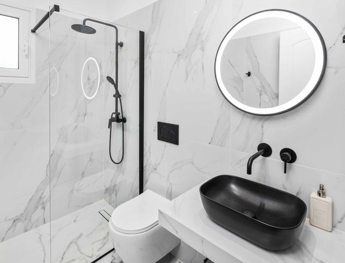 Bathroom, Villa Elia, Ionian Islands