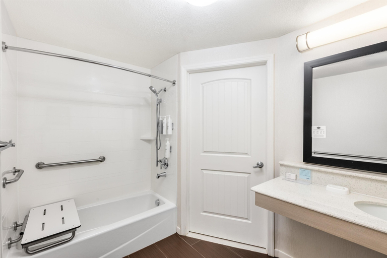 Bathroom 4, Hampton Inn Portland East, Multnomah