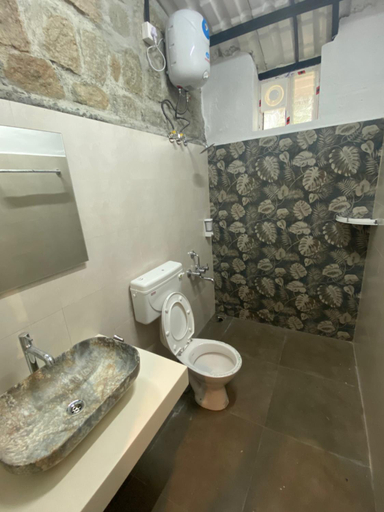 Bathroom 2, English Rustic Stone Cottage, Vellore