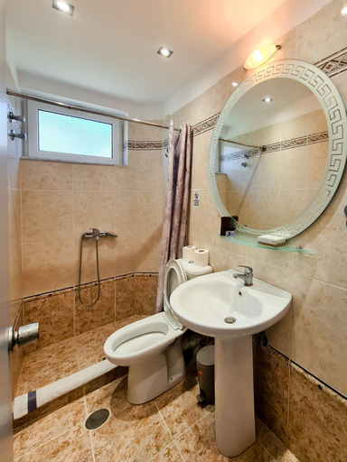 Bathroom 4, Glyfa Beach Hotel, West Greece