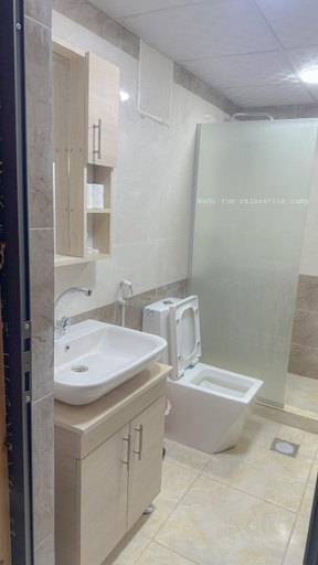 Bathroom 2, Wadi Rum Relaxation Camp, Quaira