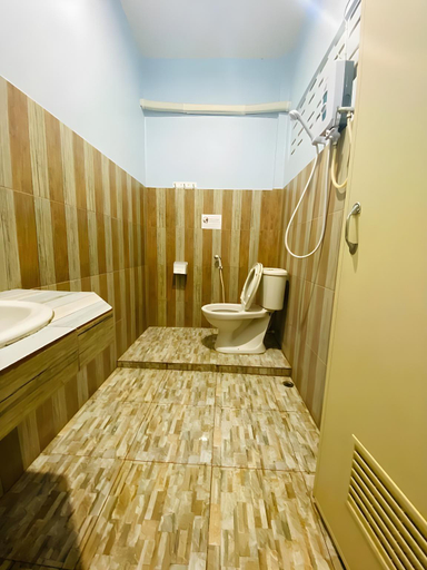 Bathroom, Nong O Blue House Resort, Si Satchanalai