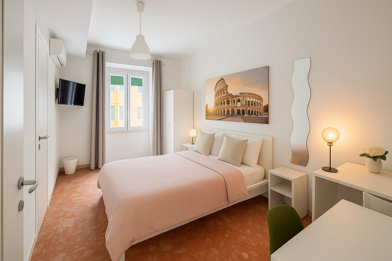 Bedroom 3, Colosseo Rooms, Rome