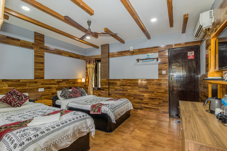 Bedroom 3, Hotel Riverside With Swimming Pool , Narayani