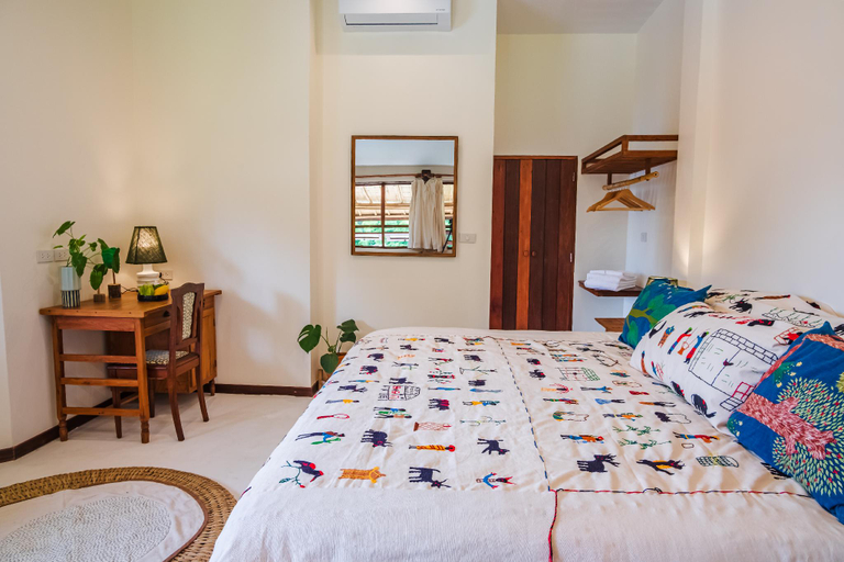 Bedroom, Bamboo Nest at SangGaDee Space, San Kamphaeng