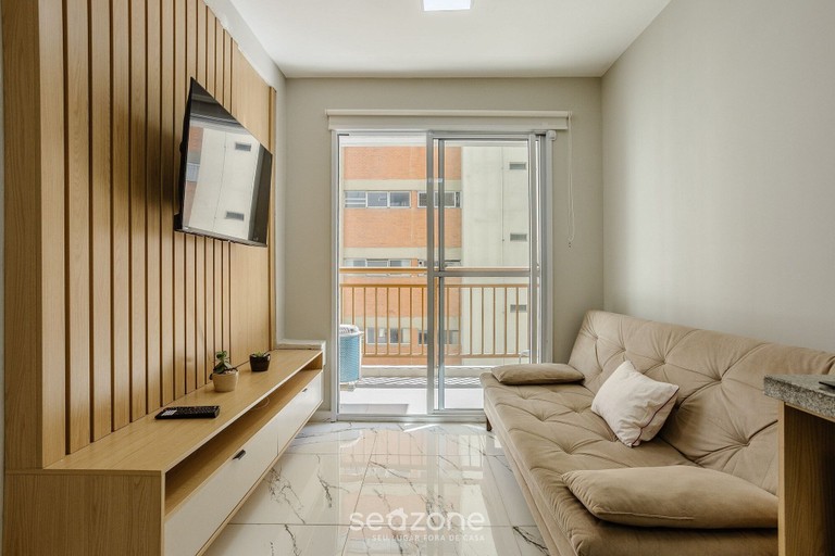 Living area 2, Apts in Perdizes, Near the Allianz Parque - WEL, São Paulo