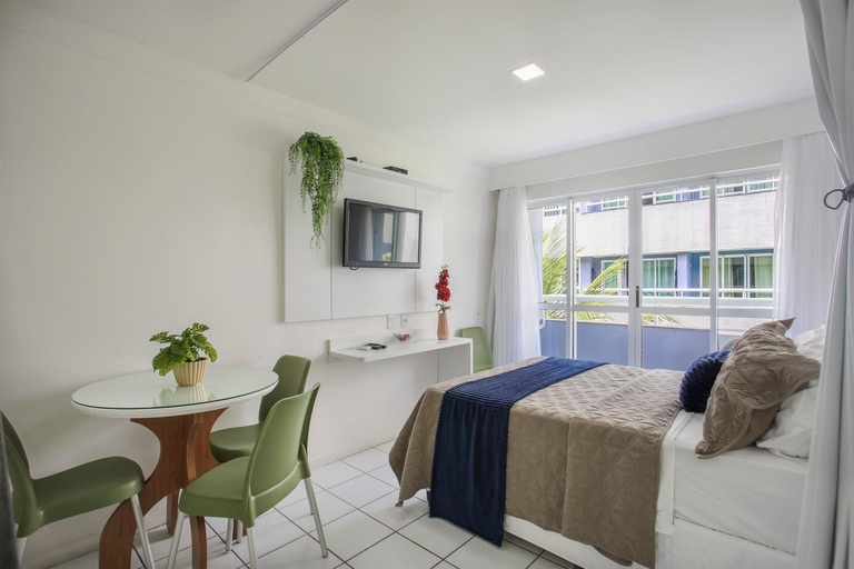 Bedroom 3, Beira-Mar no Ponta Negra Beach com Solemarflatsnatal, Natal
