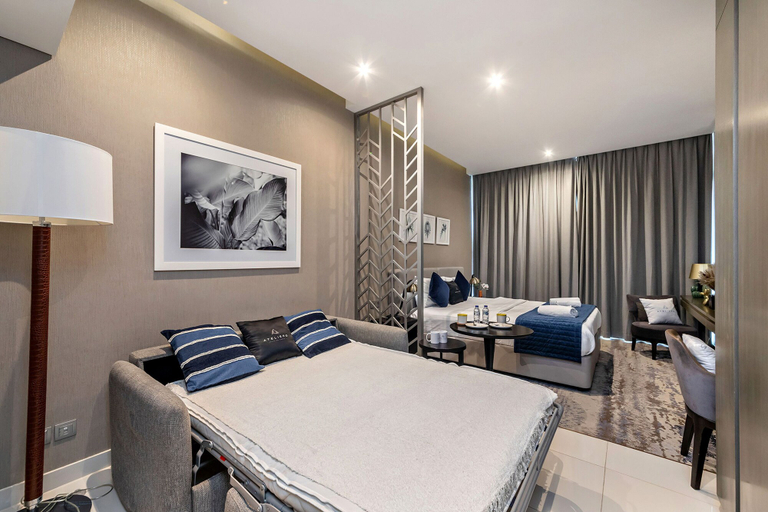 Bedroom 3, Modern Studio at DAMAC Maison Prive, Dubai