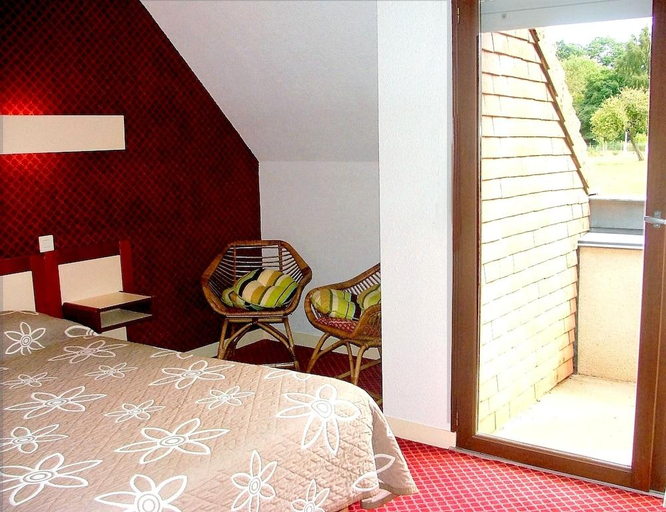 Bedroom, Auberge d'Andaines, Orne