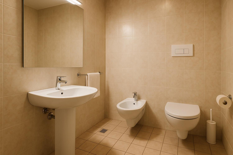 Bathroom 2, Airone Hotel, Reggio Nell'Emilia