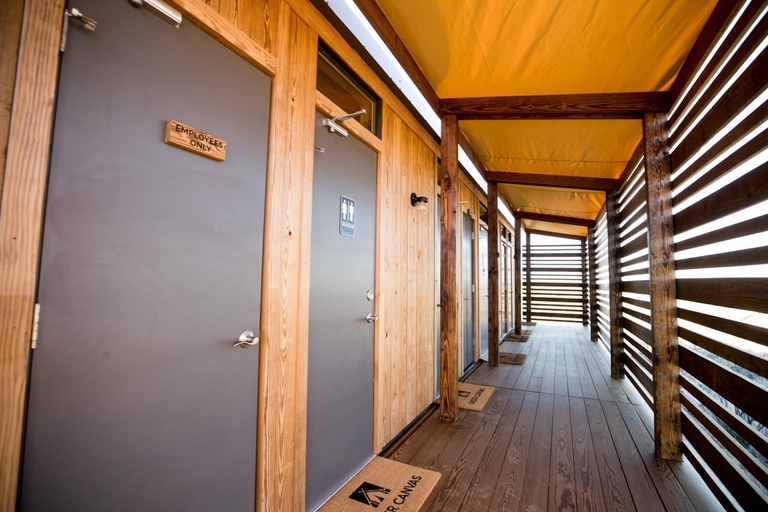 Bathroom, Under Canvas Zion, Washington