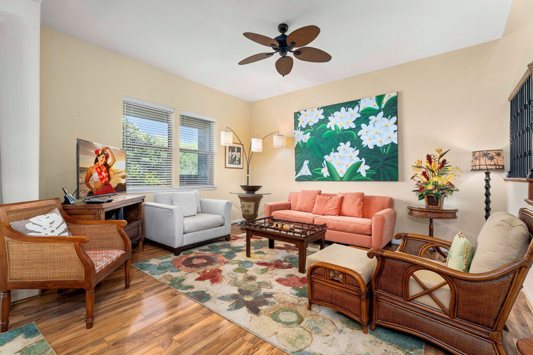 Living area 4, Private - Golf Front Townhome - Vrkcv, Hawaii