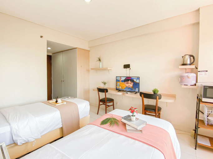 Room 2, Simple Studio (No Kitchen) Near President University At Elvis Tower Apartment, Cikarang