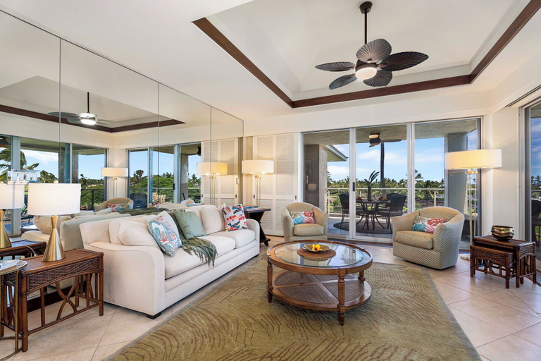 Living area 4, Top Floor - Ocean View - AC - Vrkcv, Hawaii