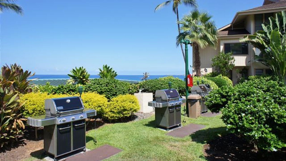 BBQ/picnic area, Top Floor - Direct Ocean Front View - Air-conditioned - Vrkcv, Hawaii