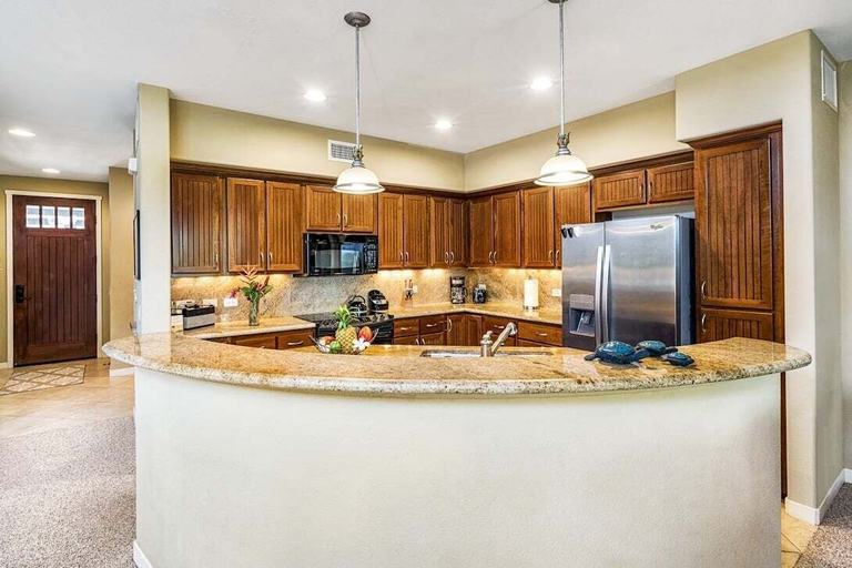 Private kitchen 4, Prestigious Mauna Lani Resort - Luxurious End Unit - Large Private Lanai! -vrkcv, Hawaii
