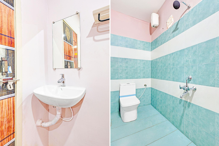 Bathroom, OYO Hotel O Ramarvapadu Near ESI Hospital, Krishna