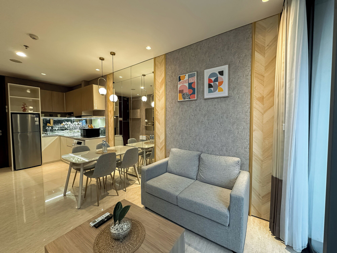 In-room dining 5, Tranquil And Modern Haven 2Br At The Rosebay Apartment, Surabaya