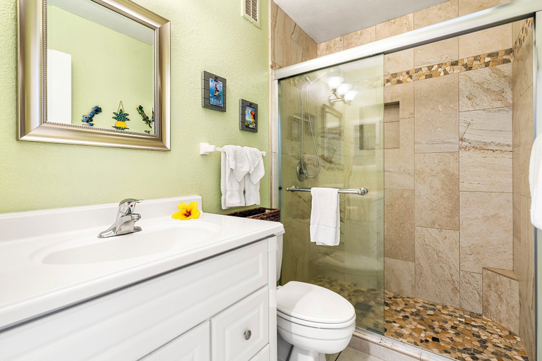 Bathroom 5, Direct Ocean Front - Sunsets! - Walk to Snorkel Beach - Vrkcv, Hawaii