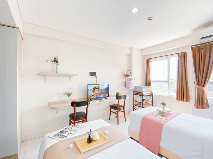 Room 4, Simple Studio (No Kitchen) Near President University At Elvis Tower Apartment, Cikarang