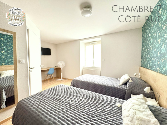 Bedroom 4, Logis Hotel Restaurant Le Laurier Fleuri, Loire-Atlantique
